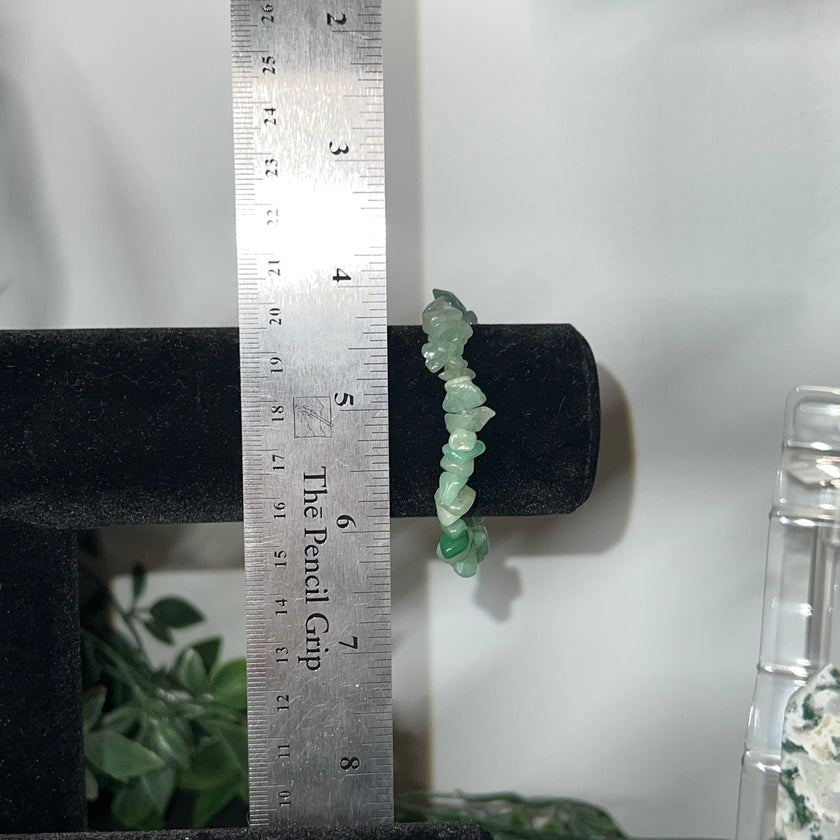 Green Aventurine Chip Bracelet