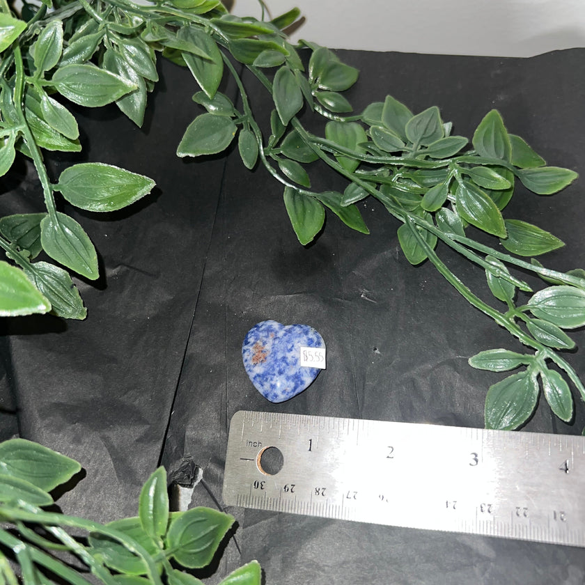 Sodalite Heart Carving