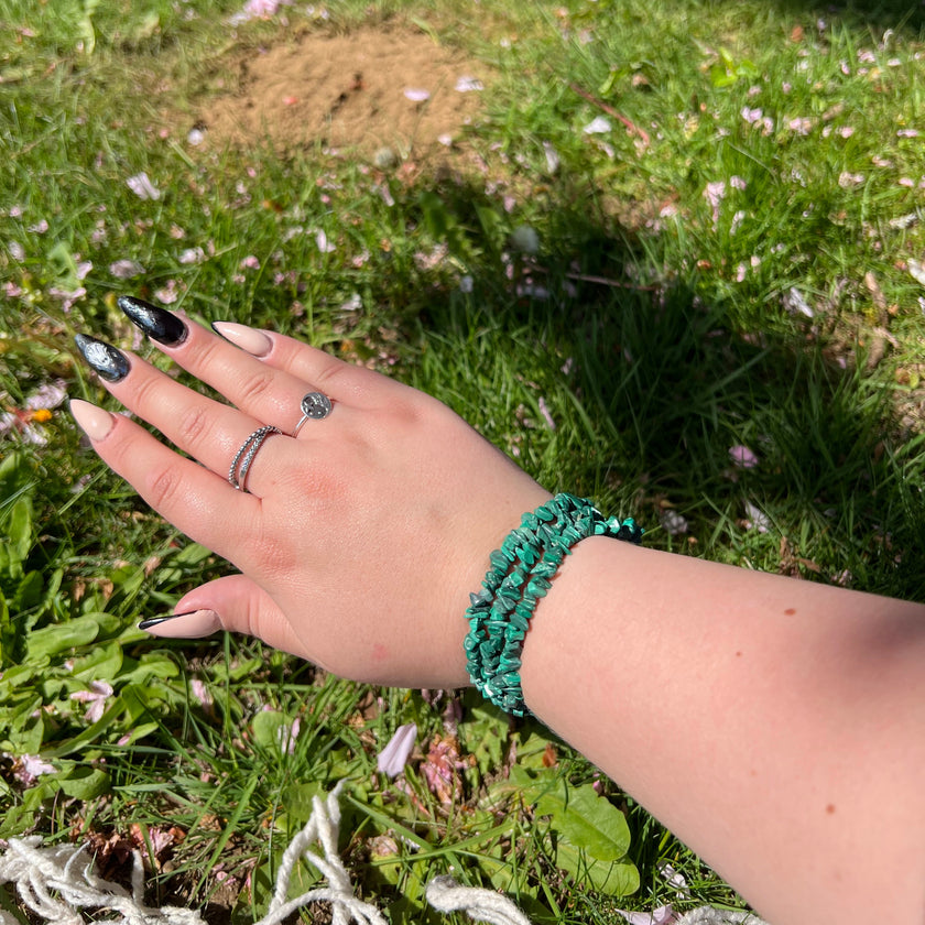 Malachite Chip Bracelets