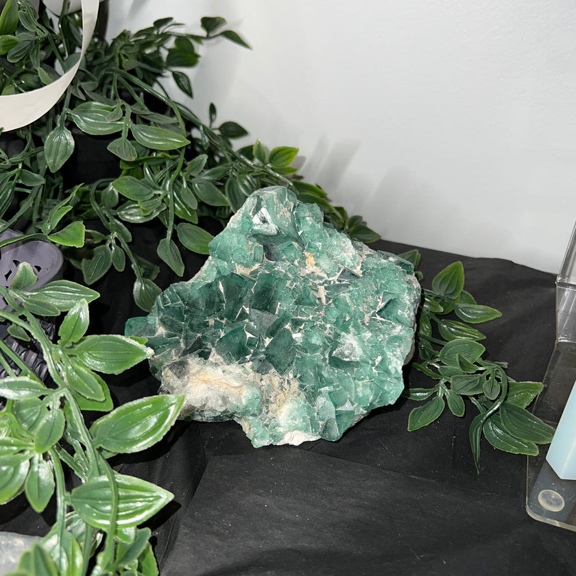 Huge Cubic Green Fluorite Raw Specimen