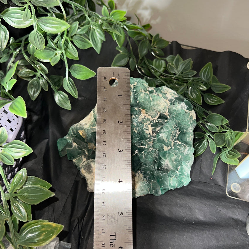 Huge Cubic Green Fluorite Raw Specimen