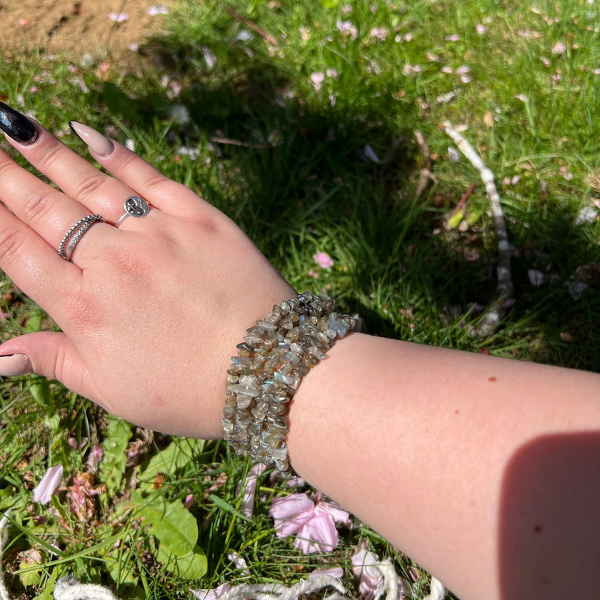 Labradorite Chip Bracelet