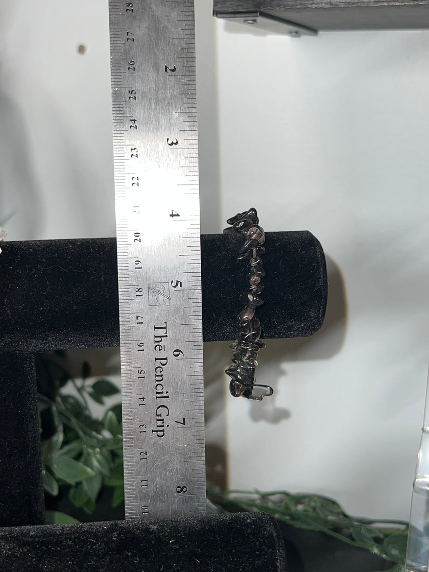 Smoky Quartz Chip Bracelet