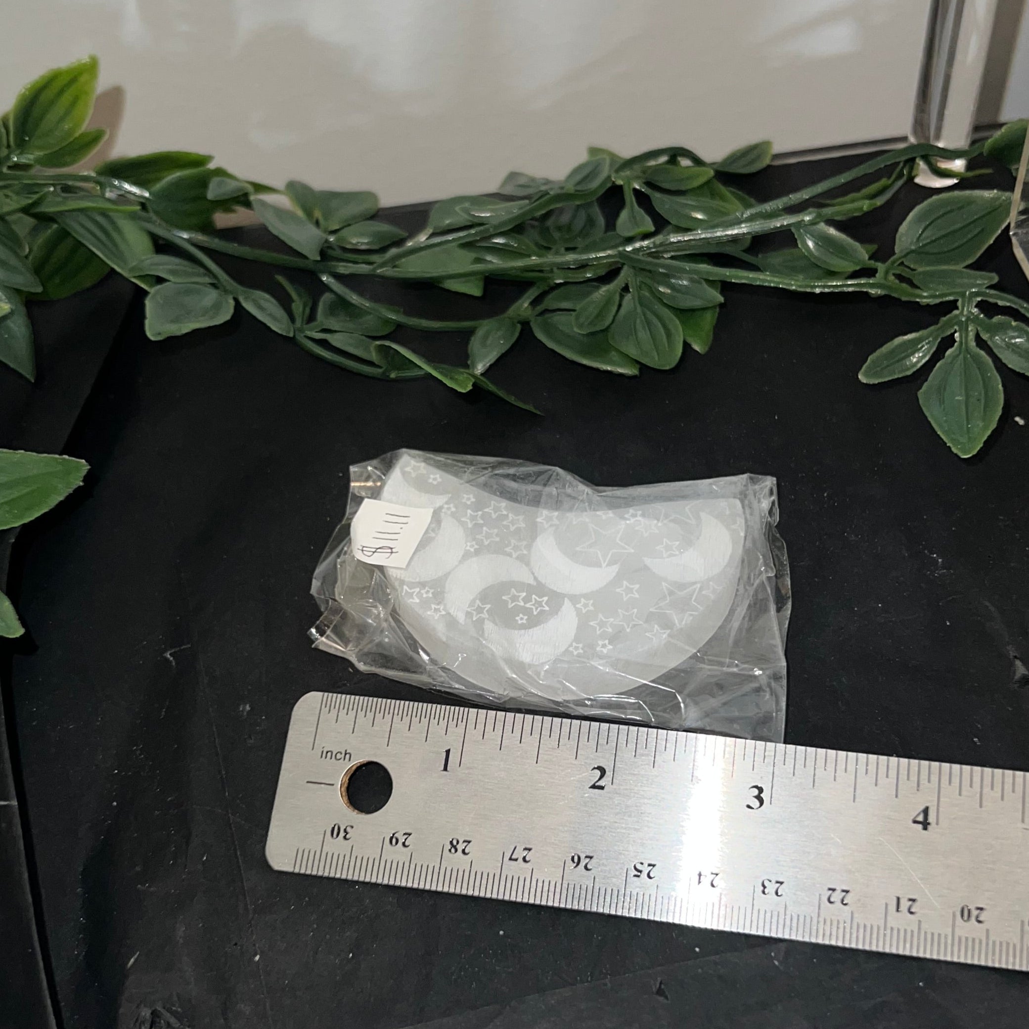 Satin Spar Moon & Stars Plate