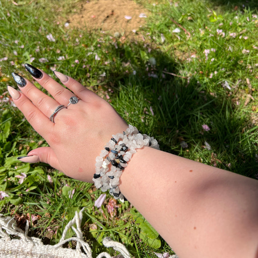 Tourmalinated Chip Bracelet