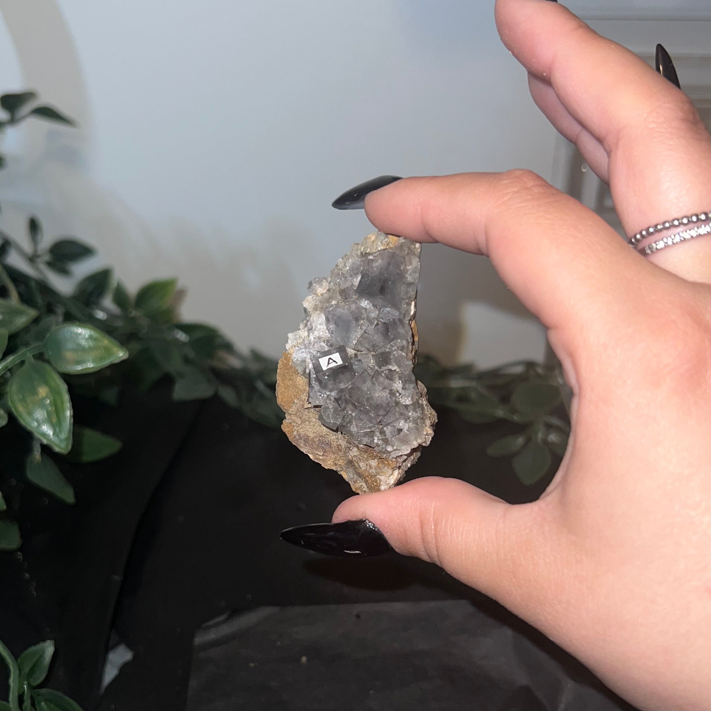 Raw Purple Fluorite Cluster