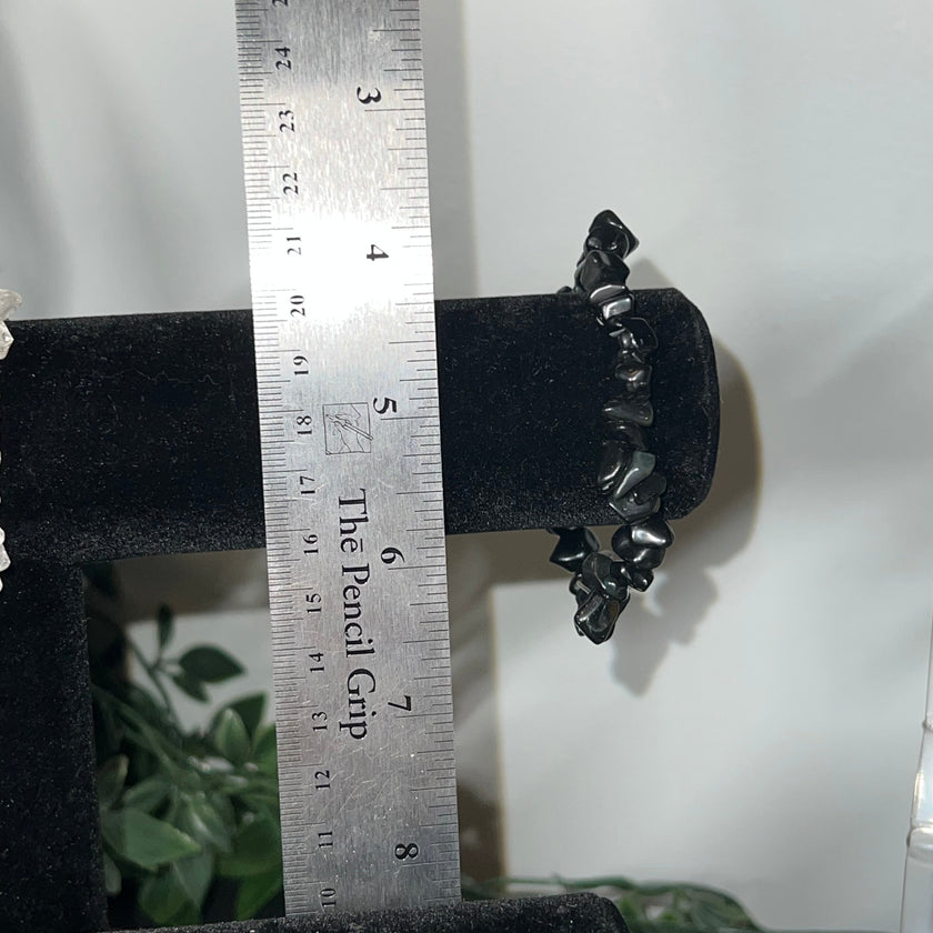 Obsidian Chip Bracelet