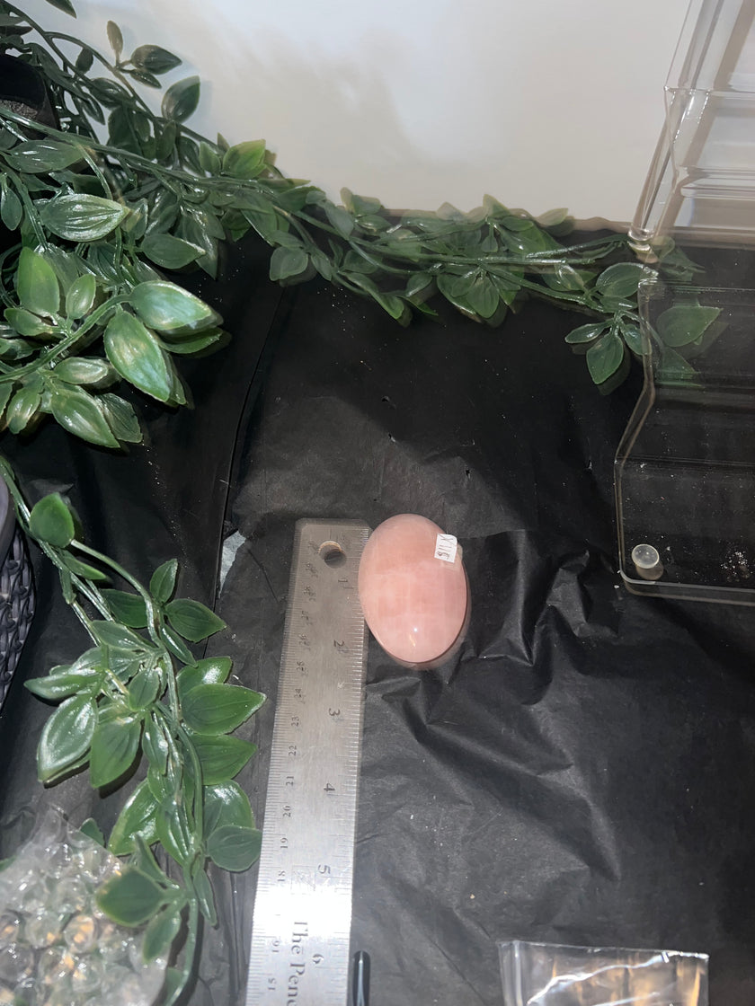 Rose Quartz Palm Stone