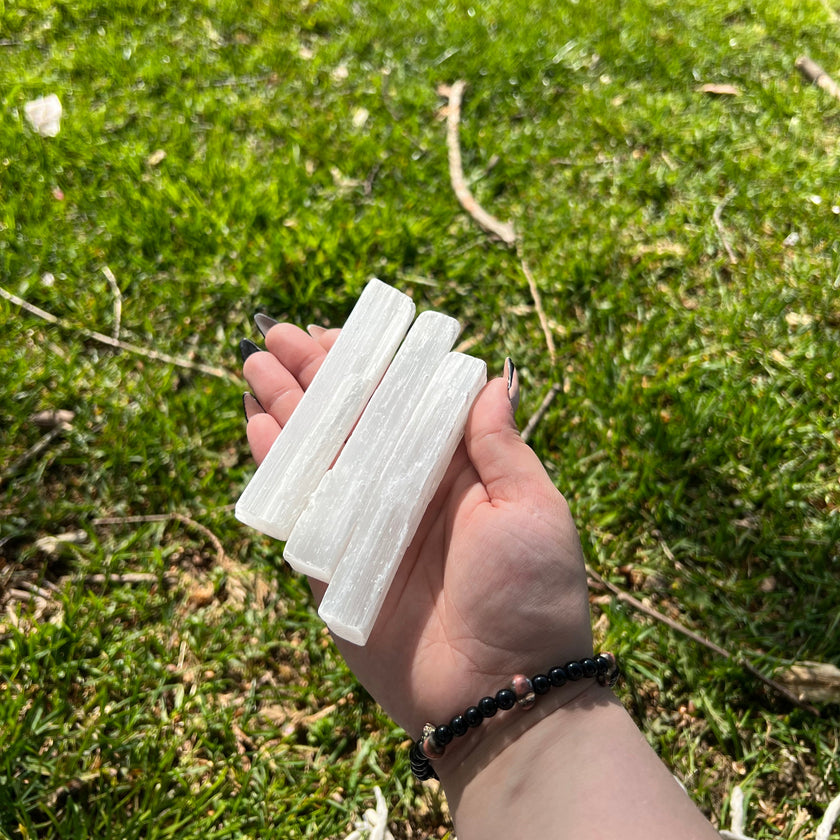 Satin Spar Charging Bars