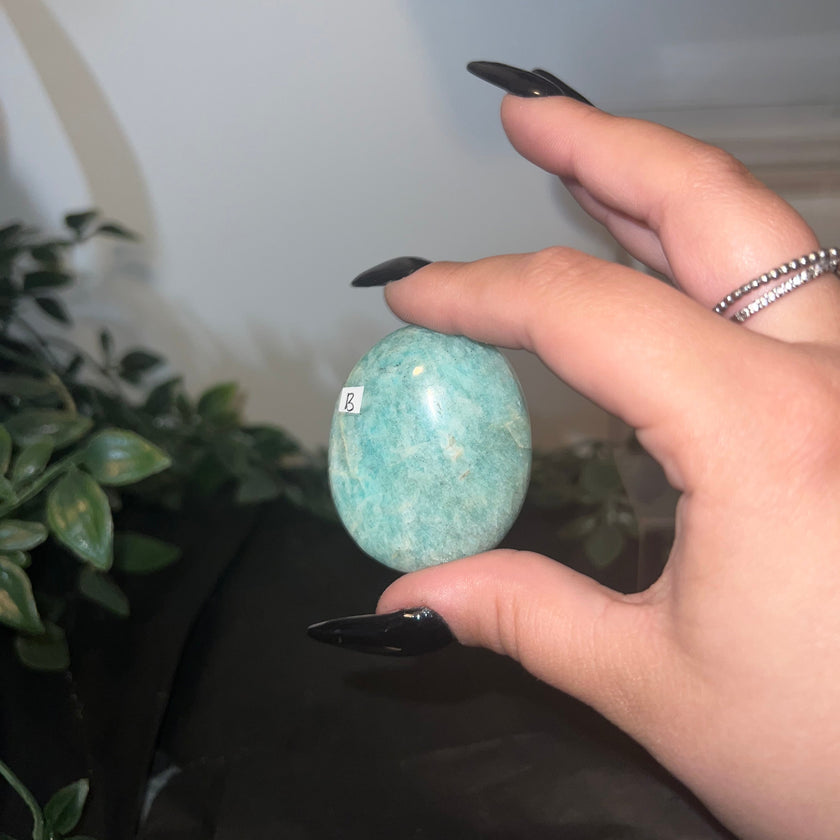 Amazonite Palm Stones