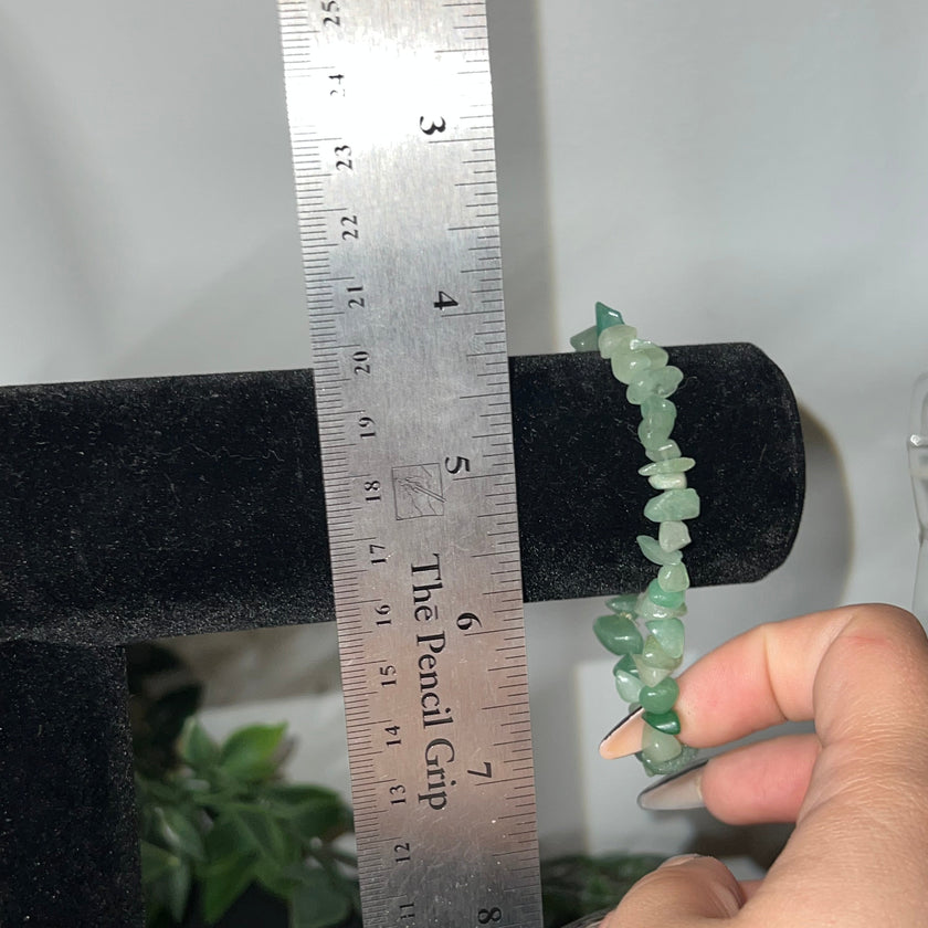 Green Aventurine Chip Bracelet