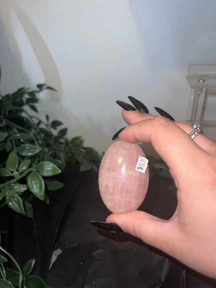 Rose Quartz Palm Stone