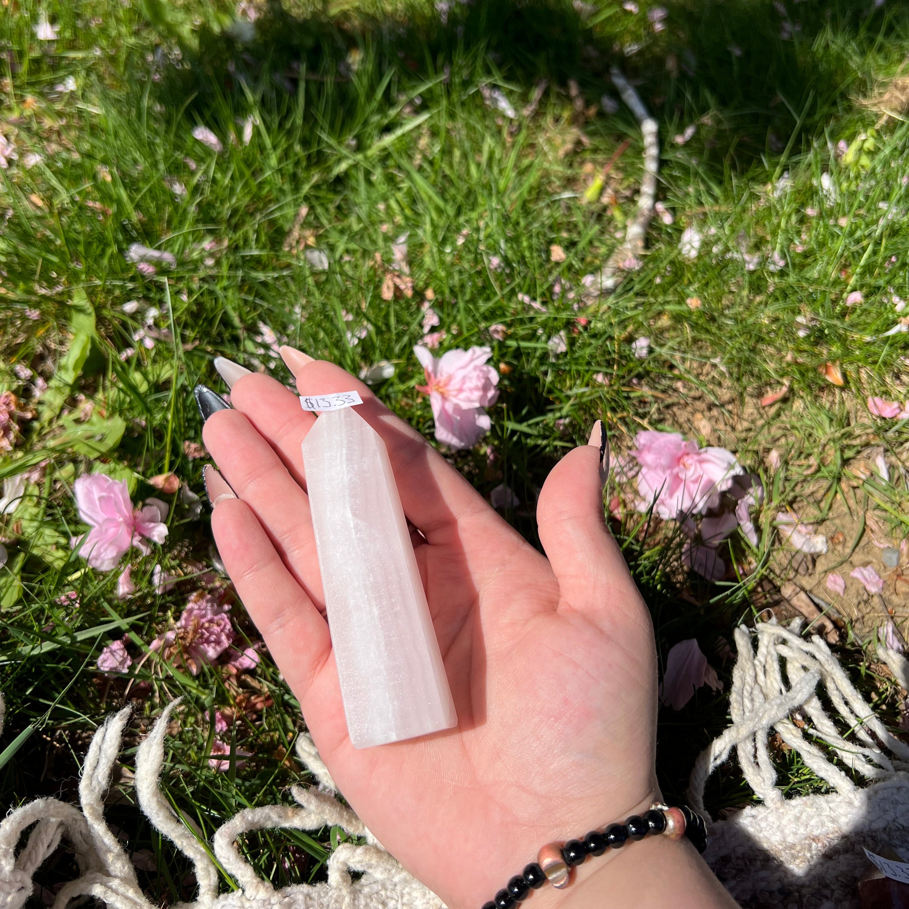 Pink Calcite Tower