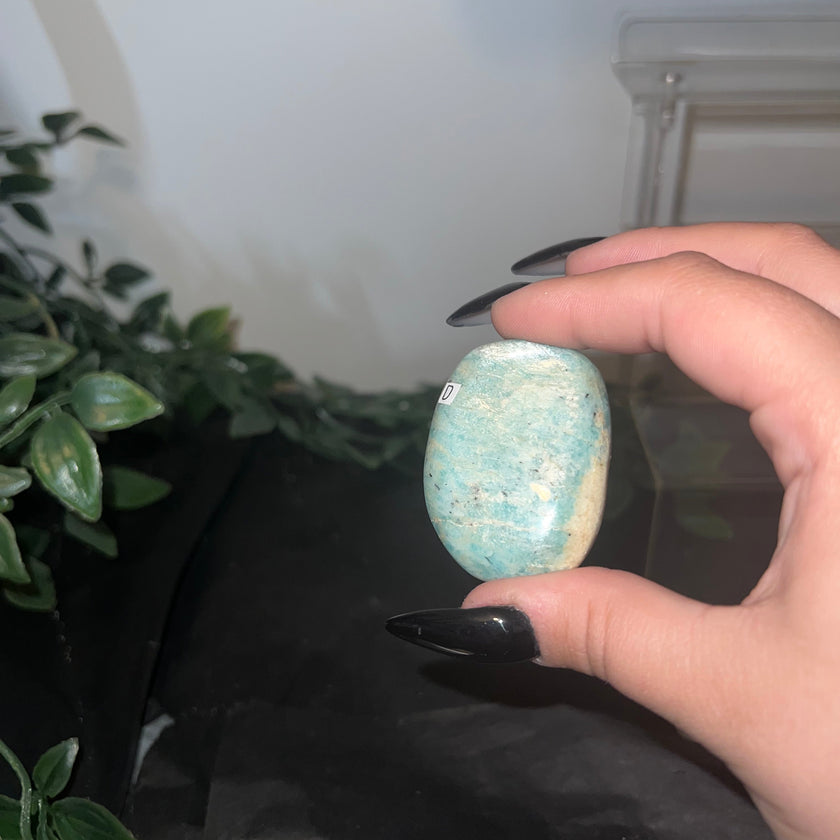 Amazonite Palm Stones