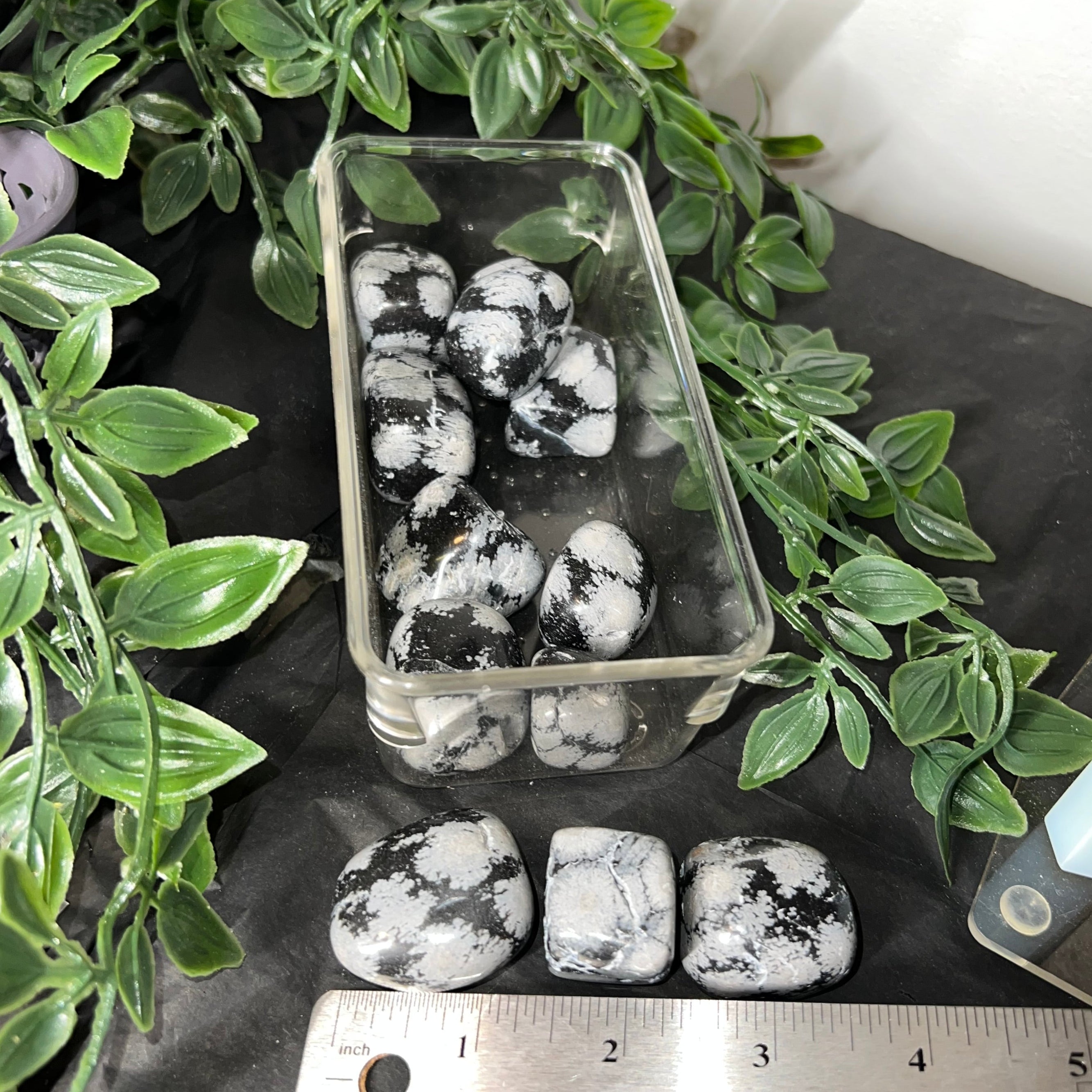 Snowflake Obsidian Tumbles