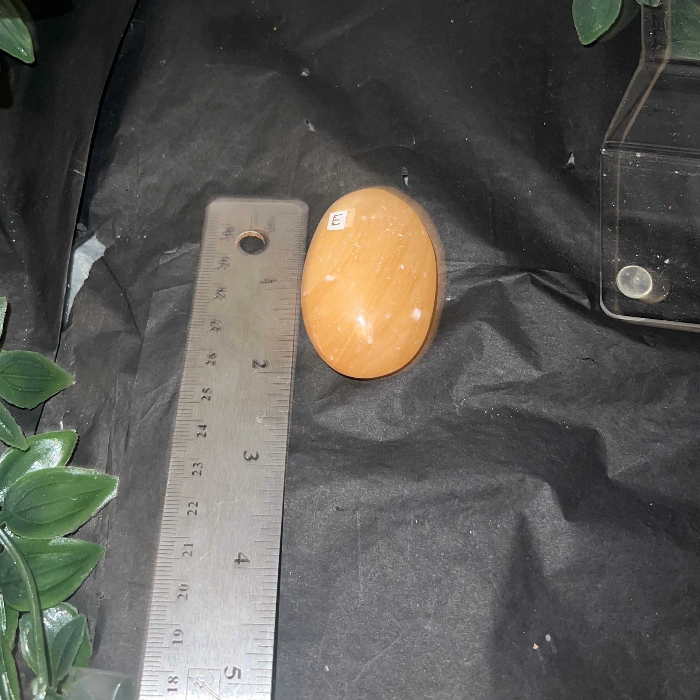 Orange Calcite Palm Stones