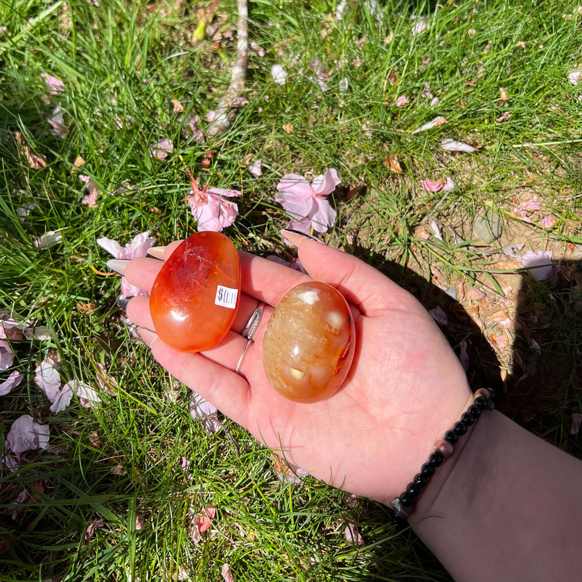 Carnelian Palm Stones