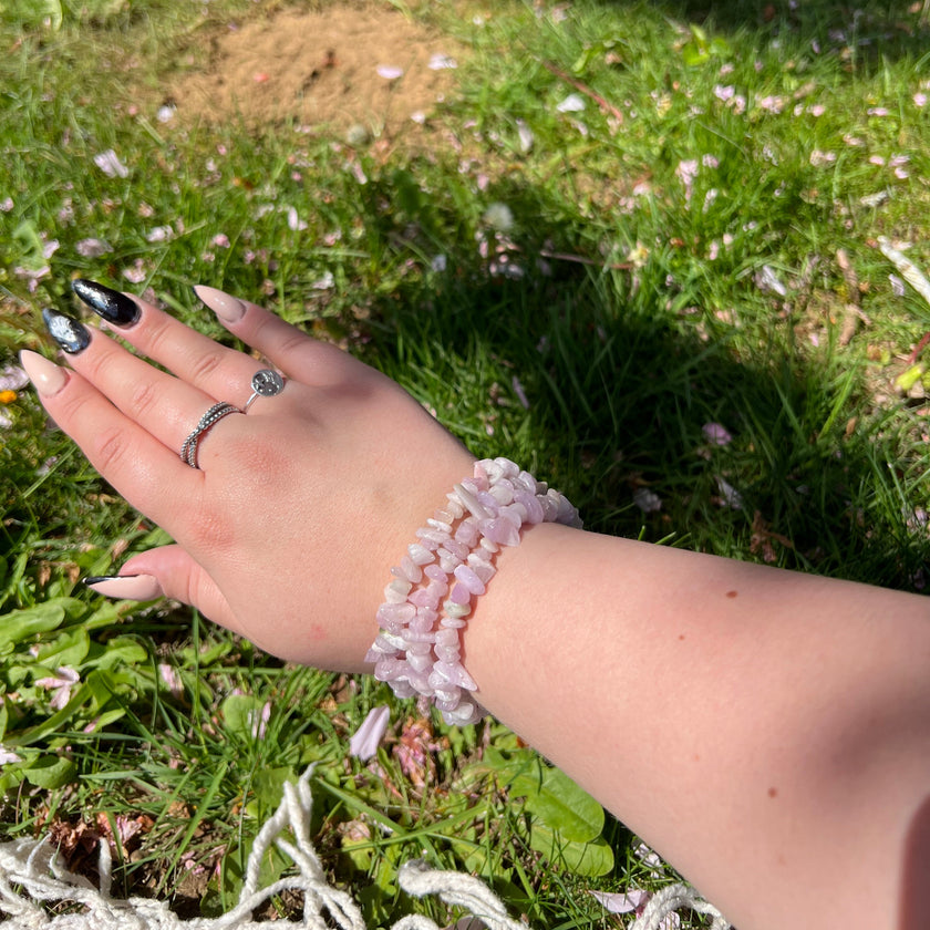 Kunzite Chip Bracelets