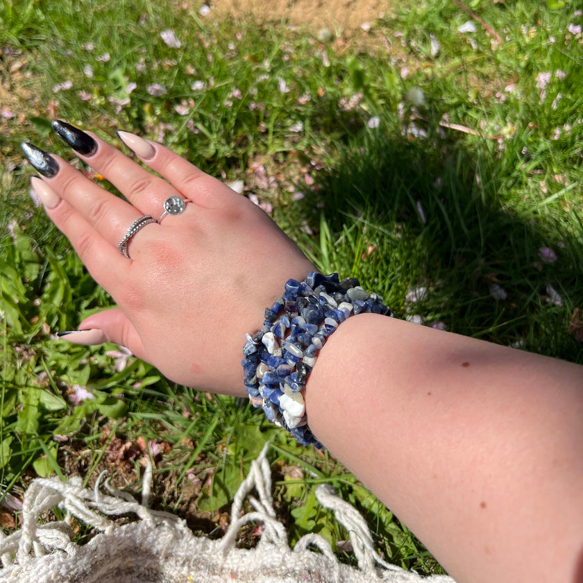 Sodalite Chip Bracelet