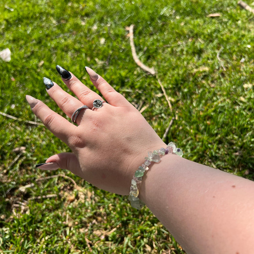 Fluorite Chip Bracelet
