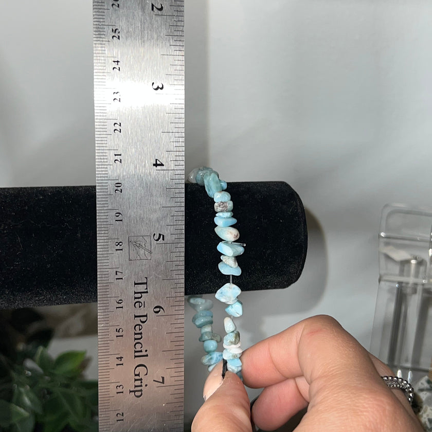 Larimar Chip Bracelet