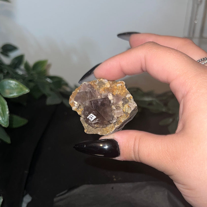 Raw Purple Fluorite Cluster