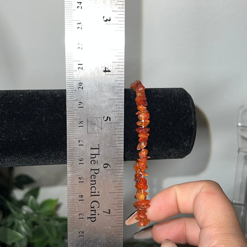 Carnelian Chip Bracelet
