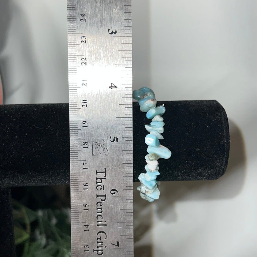 Larimar Chip Bracelet