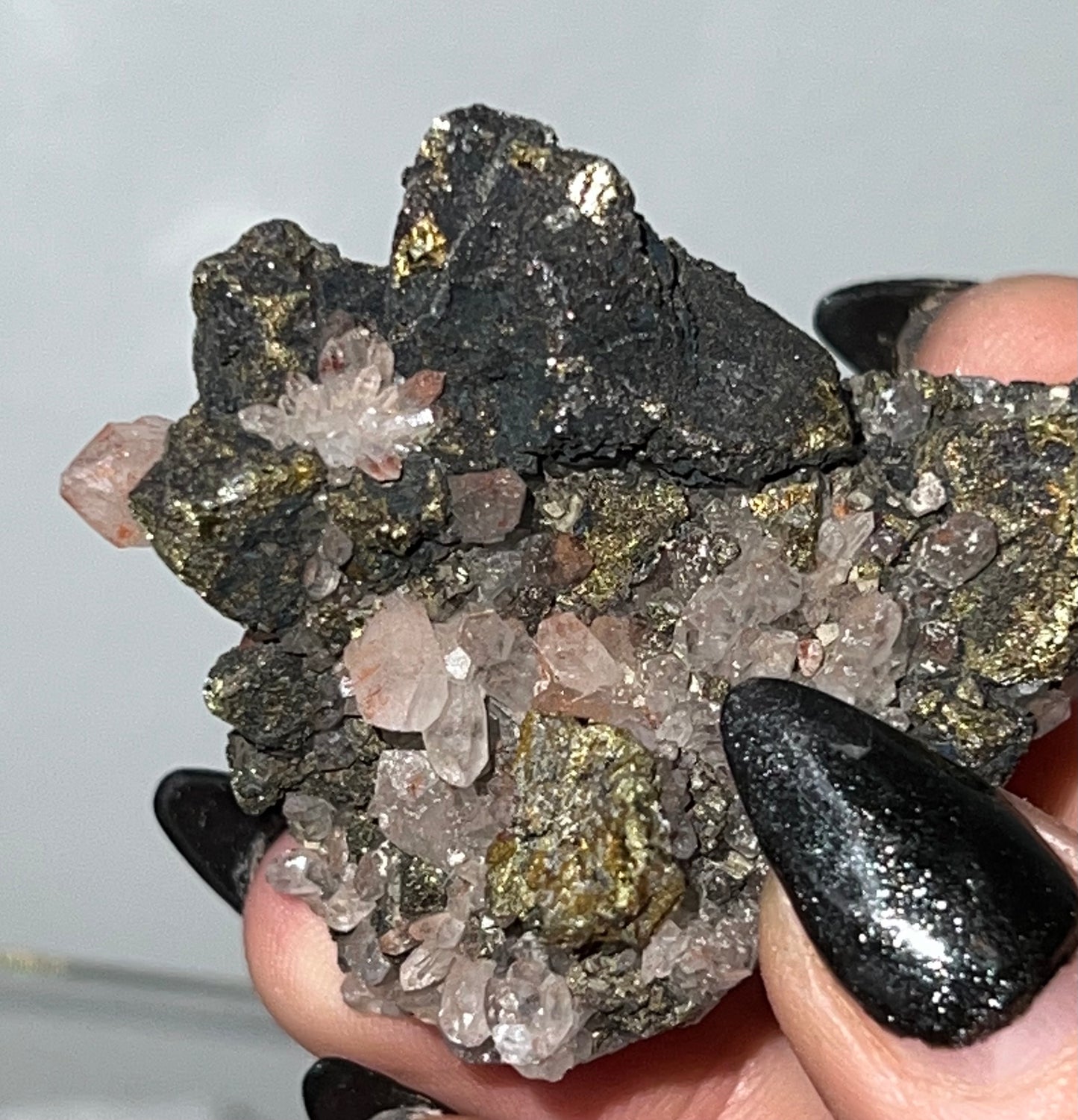 Amethyst Pyrite Cluster