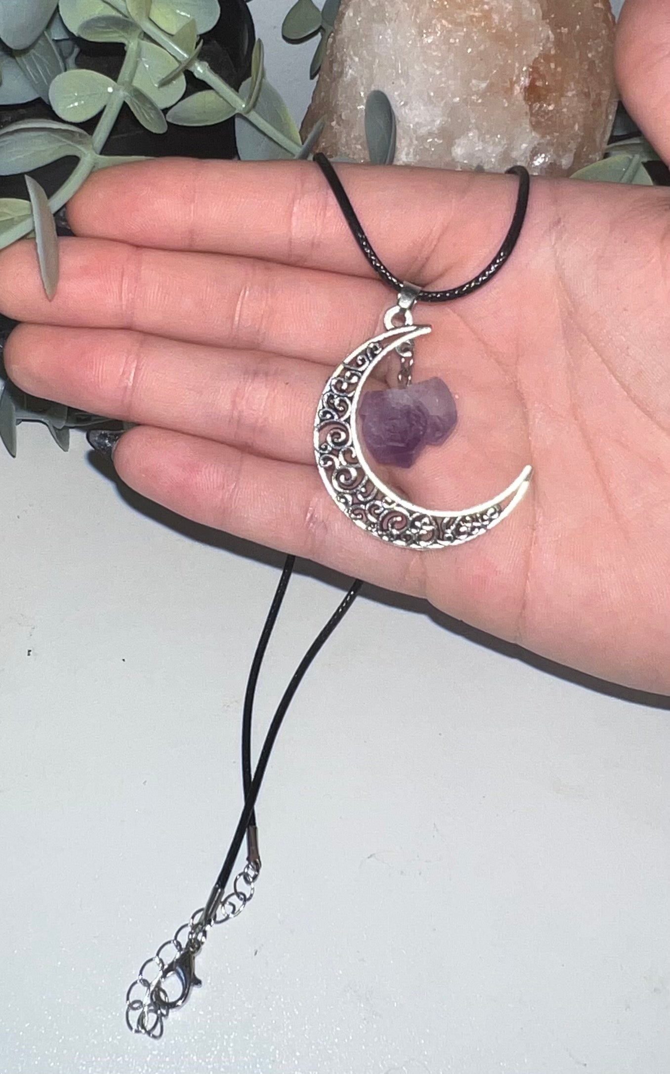 Amethyst Moon Necklace