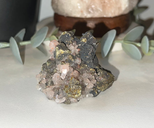 Amethyst Pyrite Cluster