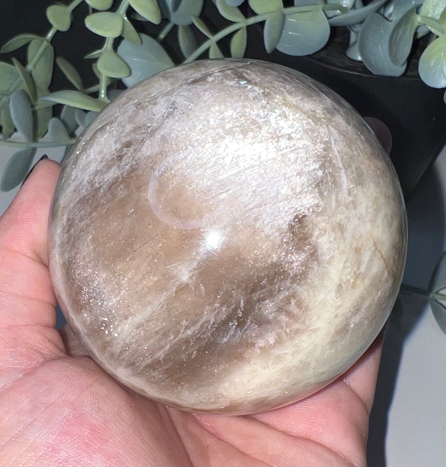 Black Moonstone Sphere