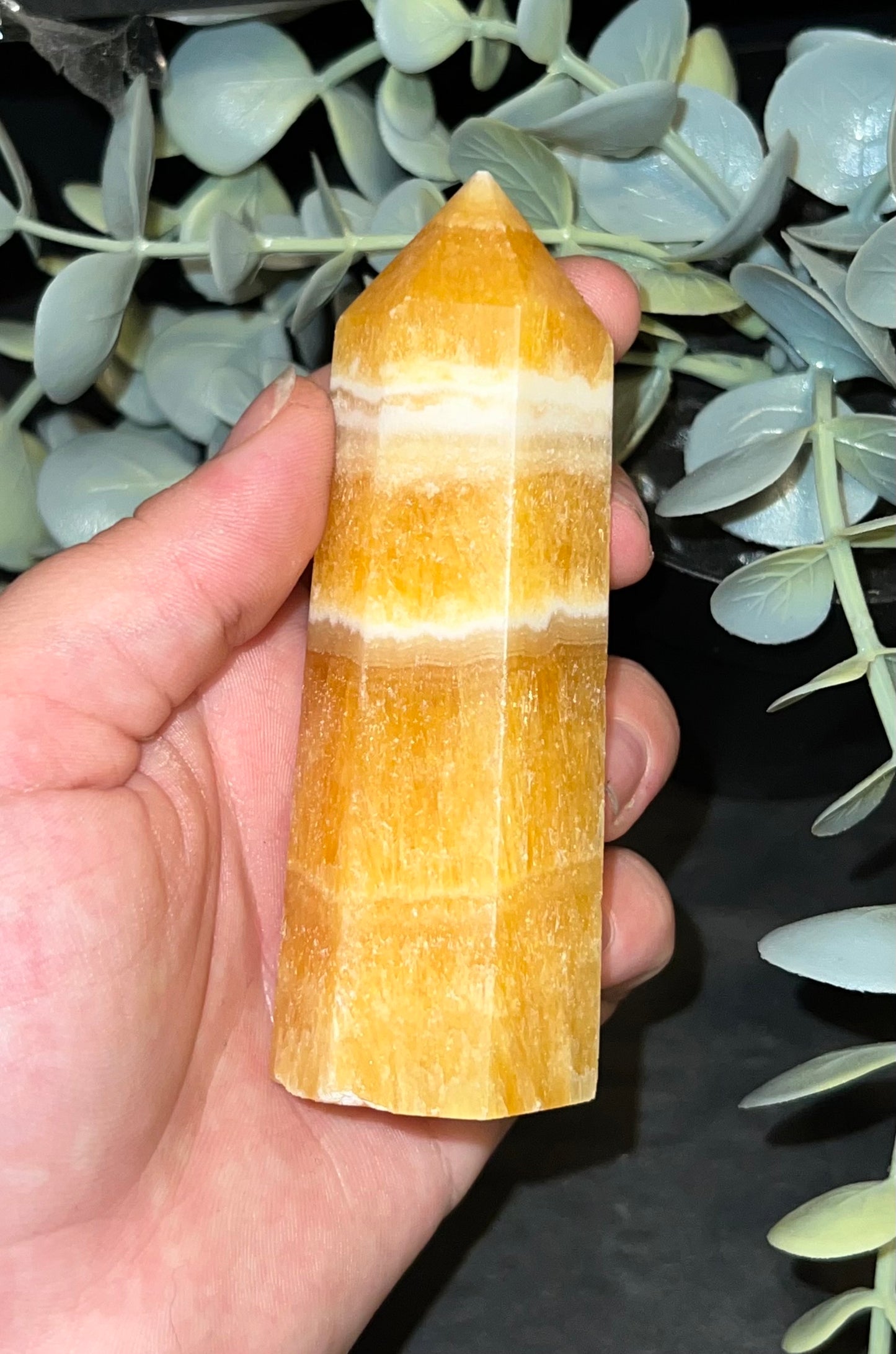 Orange Calcite Tower