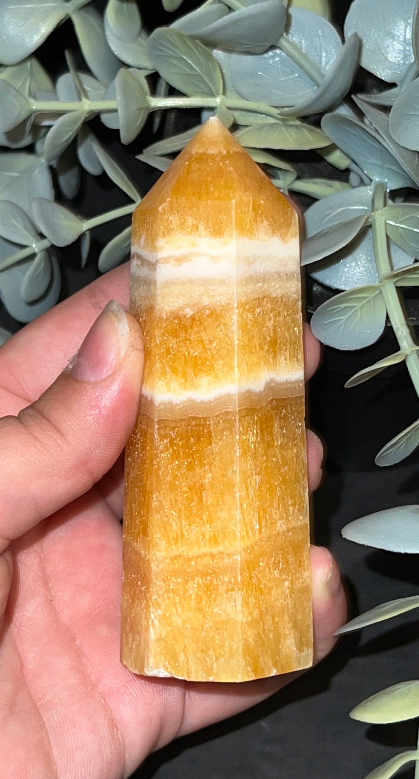 Orange Calcite Tower