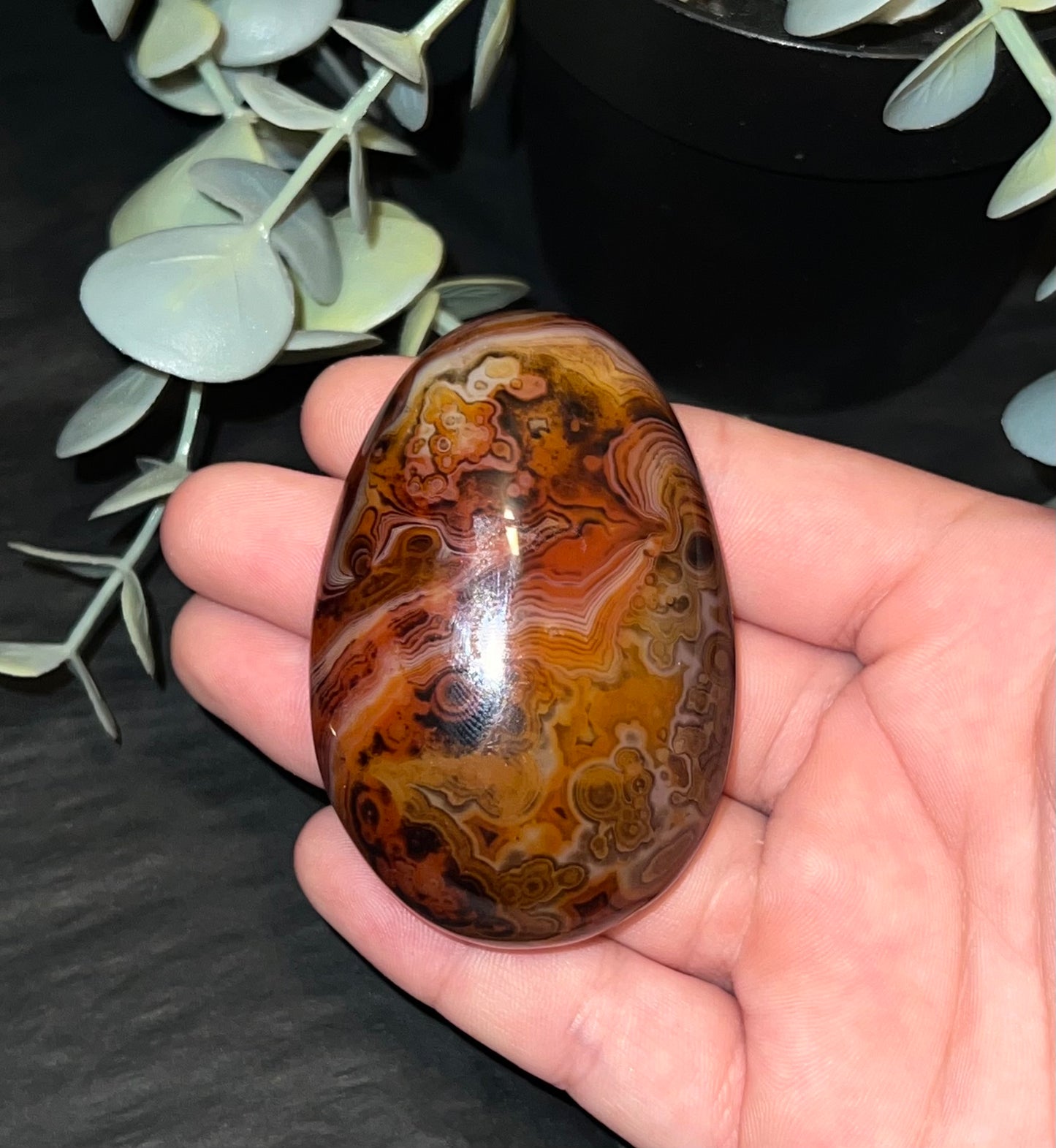 Sardonyx Palm Stone