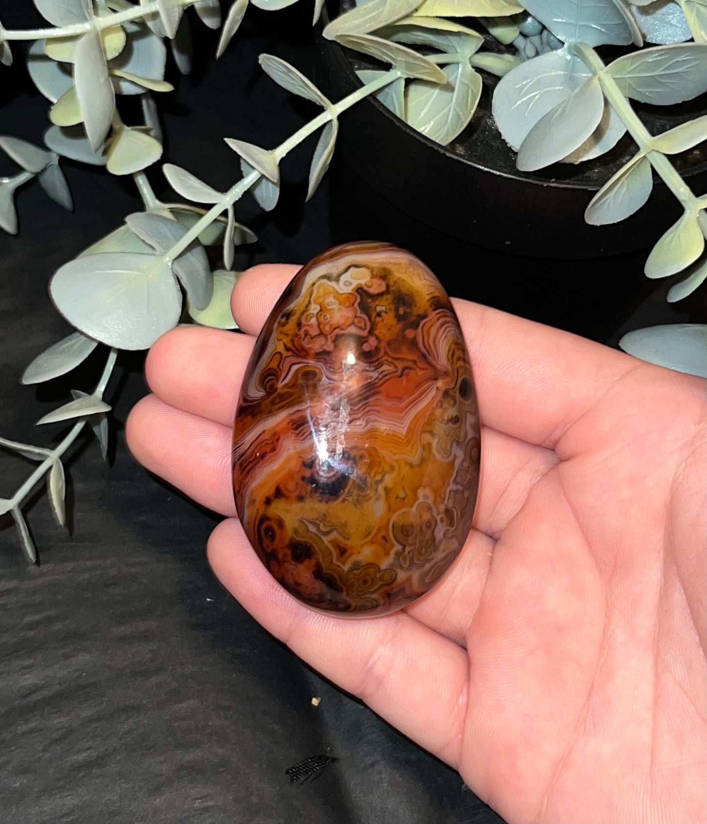 Sardonyx Palm Stone