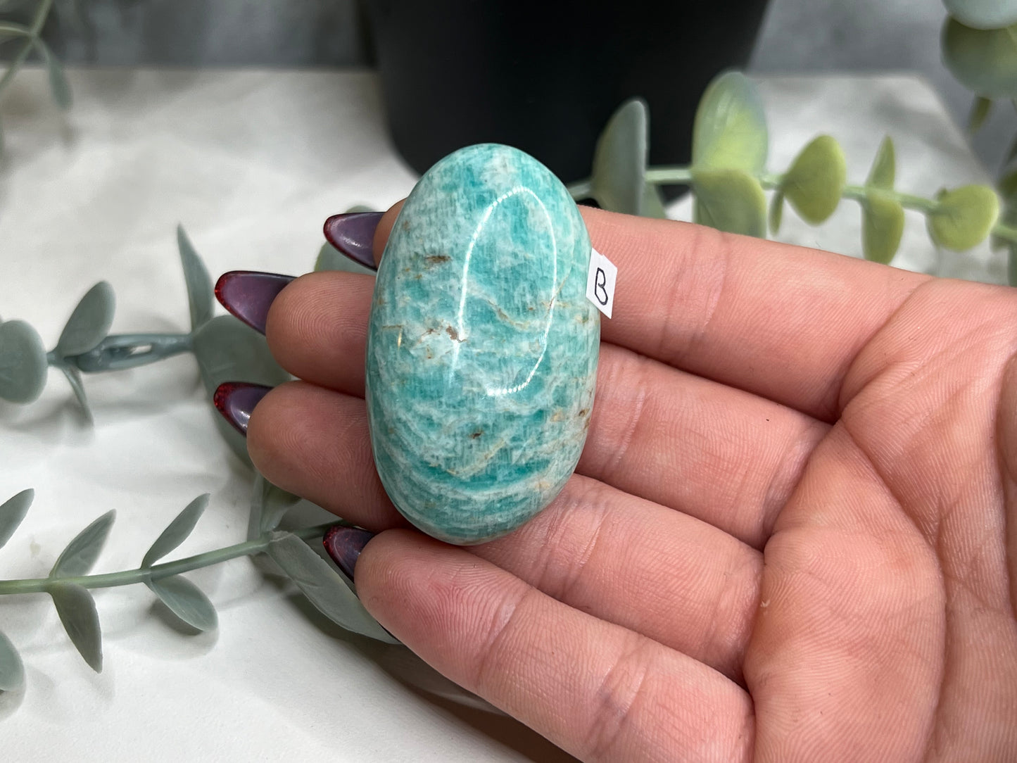 Amazonite Mini Palm Stone