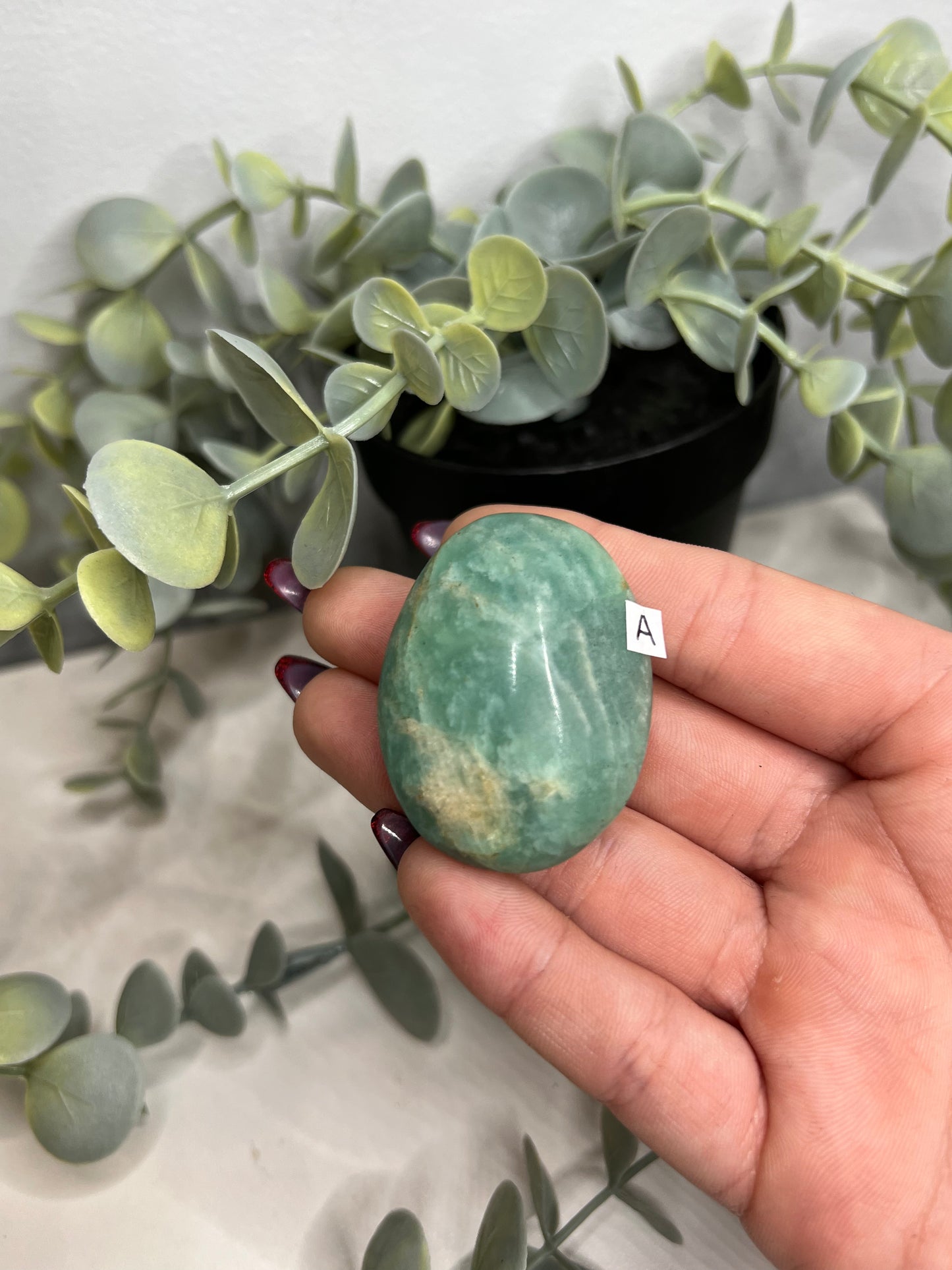 Amazonite Mini Palm Stone