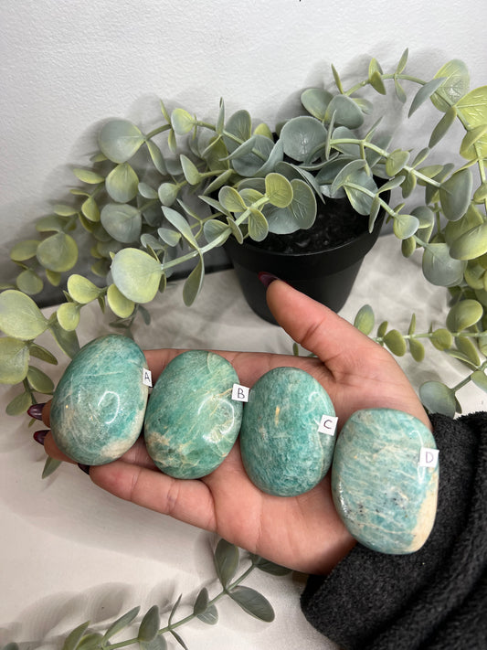 Amazonite Palm Stone