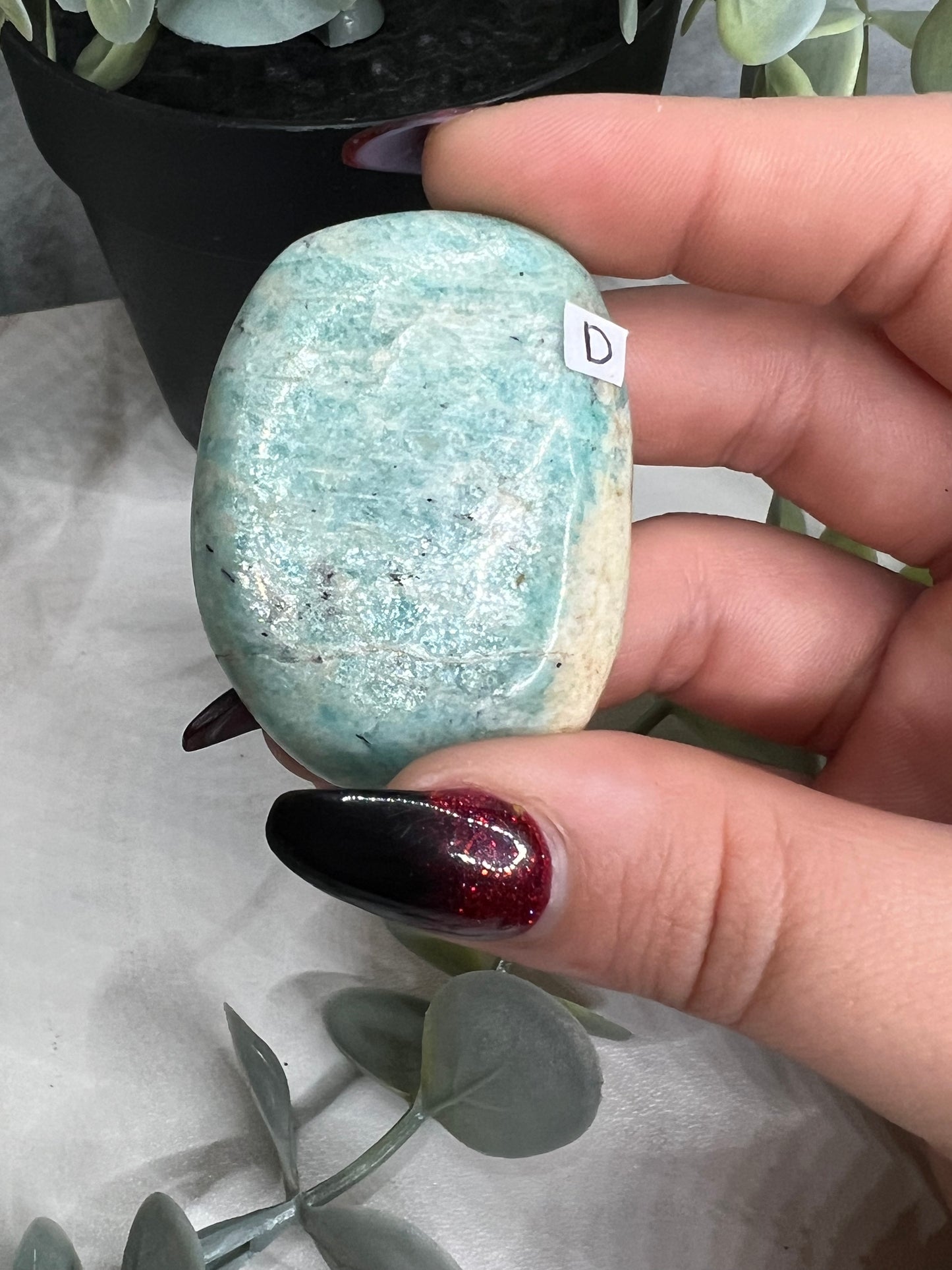 Amazonite Palm Stone