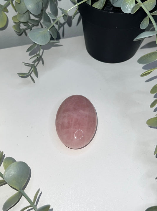 Rose Quartz Palm Stone