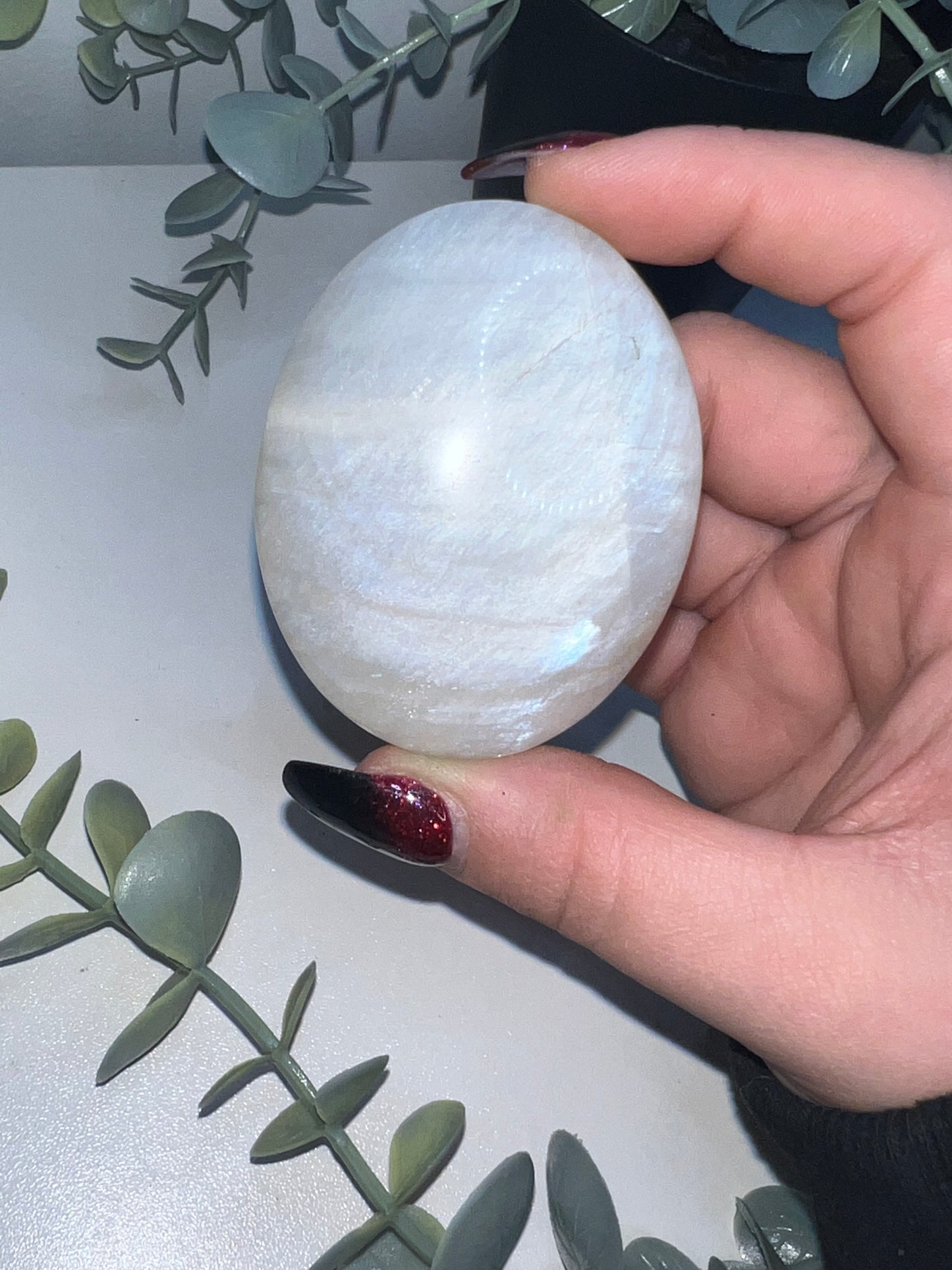 Moonstone Palm Stone