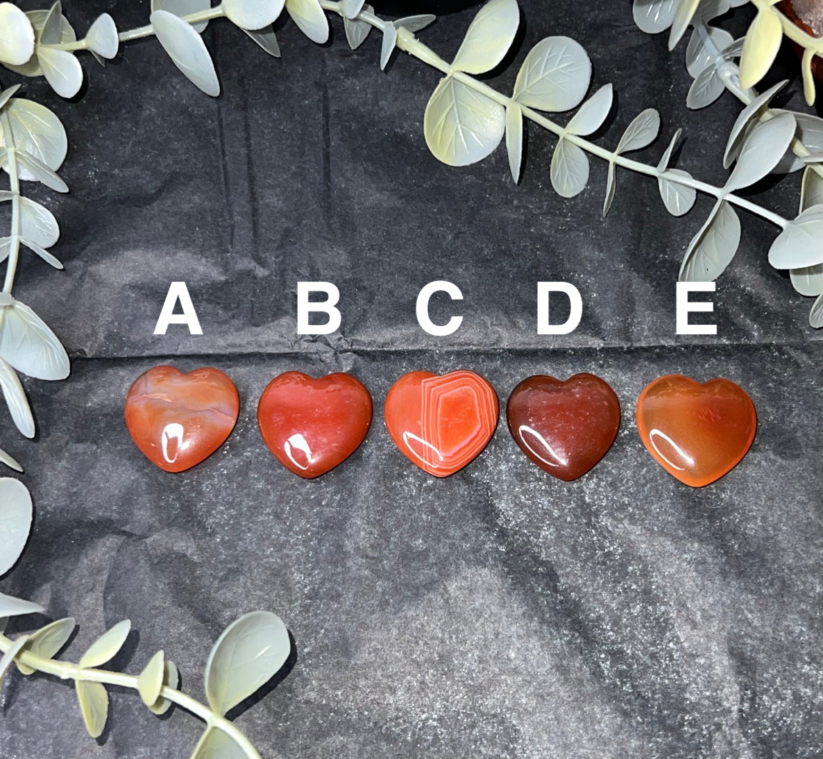 Carnelian Heart Carving