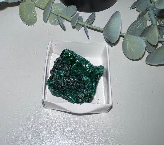 Fibrous Malachite Cluster