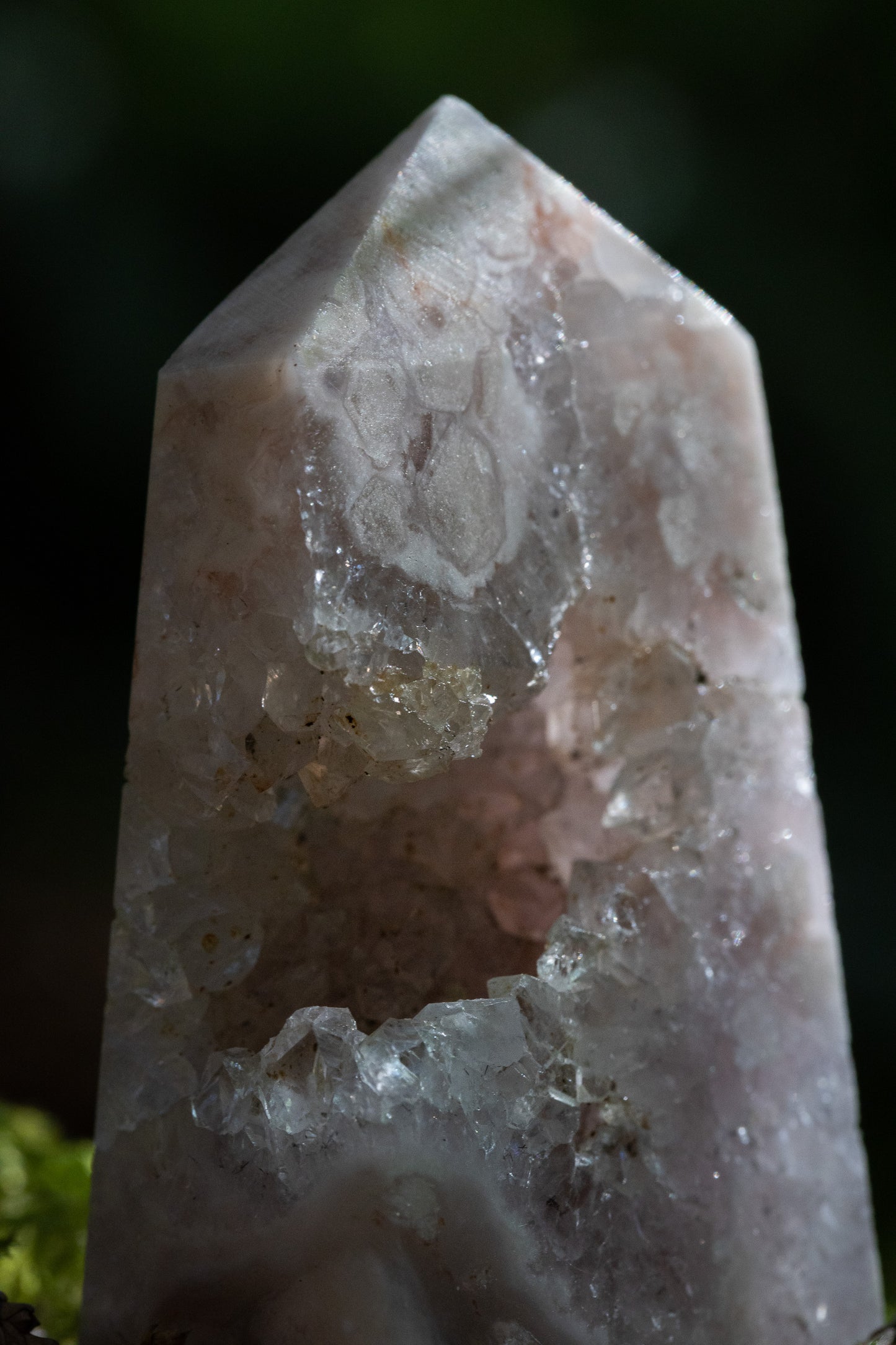 Flower Agate Druzy Agatę Tower